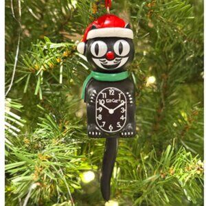 Black Kit Cat Klock clock Christmas Tree Ornament